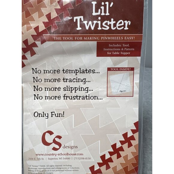 Lil Twister Tool with Instructions & Pattern for Table Topper - Picture 2 of 5
